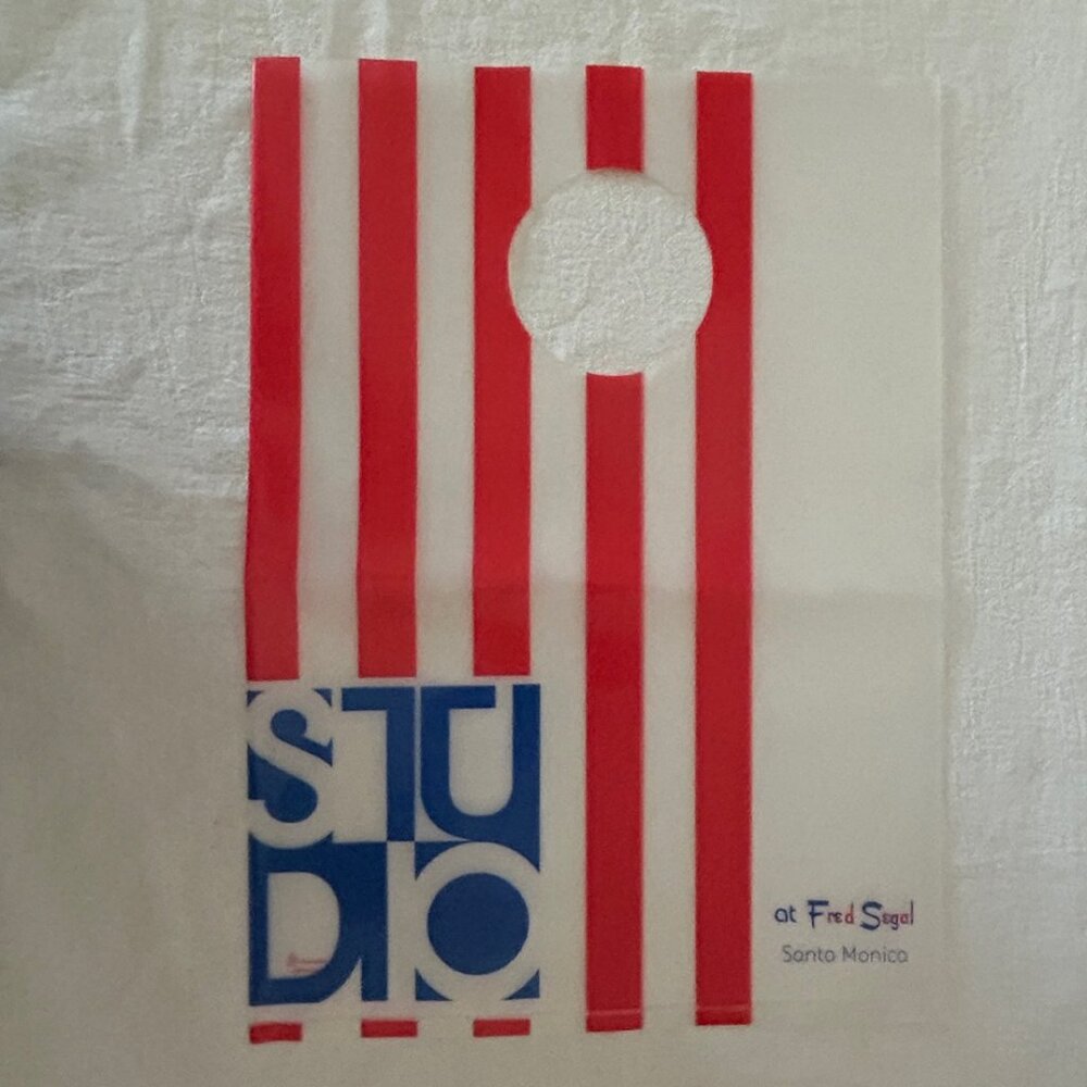 Studio at Fred Segal Santa Monica Plastic Shopping Bag